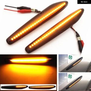 アルファロメオ 2個 ダイナミック アンバー LED サイドマーカーウィンカーシーケンシャル ウインカーライト ボエラスパイダー 159 スポーツワゴン