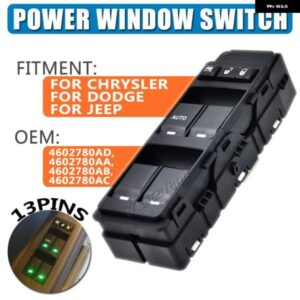ジープ 電力マスターウィンドウ コントロール スイッチ レギュレーター ボタン コンソール ダッジキャリバー コンパスパトリオット 56040691AD
