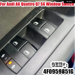 アウディ 4F0959851G 電動マスター パワーウィンドウリフター コントロール スイッチ レギュレーター ボタン A6 2005-2011 Q7 2007-2015