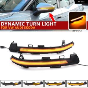 アウディ 2個 バックミラー インジケーター ウインカー VW ID4 ID.4 E21 Q4 E-TRON シュコダ ENYAQ LED ダイナミックウィンカー シーケンシャルライト