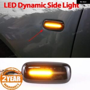 アウディ 1ペア LED ダイナミックウィンカー サイド マーカーライト A2 A3 8L A4 B5 A6 4B C5 A8 4D TT 8N