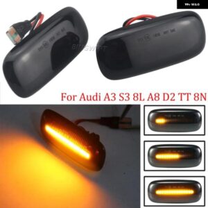 アウディ 8N0 949 127A A3 S3 8L 00-03 A8 D2 99-02 TT 8N 00-06 LED ダイナミックサイドマーカー ウィンカーライト インジケーター ランプ