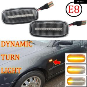 アウディ 1ペア A3 S3 8L 2000-2003 A8 D2 1999-2002 TT 8N 2000-2006 LED ダイナミックサイドマーカー ウィンカーライト インジケーター