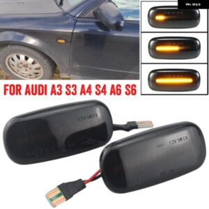 アウディ A3 S3 8P 2004-2008 ダイナミックウィンカー ライト LED サイドマーカーフェンダーシーケンシャル インジケーター ランプ