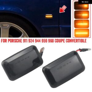 アウディ A6 S6 100 C3 C4 200 80 90 B2/B3/B4 カブリオレ クーペ V8 ダイナミック流れる LED サイド マーカー ランプ ターン シグナル ライト