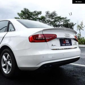 アウディ ABS プラスチック 未塗装テール ウイング プライマーカラーリア スポイラー 1個 A4 B8 B9 スポイラー 2009-16
