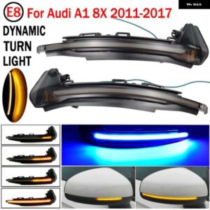 アウディ 2個 A1 8X 2011-17 LED ダイナミックウィンカー ライトサイド ウイング バックミラー ランプ
