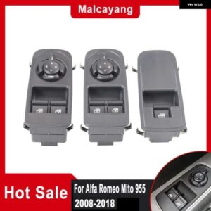 アルファロメオ マスターパワーウィンドウスイッチ ボタン カー スタイリング MITO 955 2008 2009-2018 156083273 156085172
