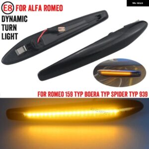 アルファロメオ 2X ダイナミック LED サイド マーカーライト 159 スポーツワゴン TYP 939 2006-2012 矢印ウィンカーウインカー インジケータランプ