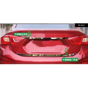 シボレー クルーズ 2016-2018 リアテールドア ステッカー ステンレス バックドアテールゲート トリム カーアクセサリー