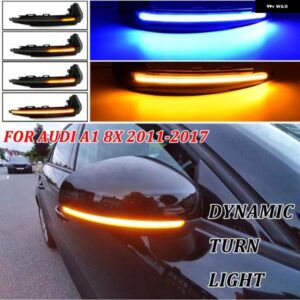 アウディ 2個 A1 8X 2011-2017 LED ダイナミックウィンカー ライトサイド ウイング バックミラー シーケンシャル インジケータランプ ウインカー