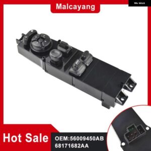 ジープ フロント左ハンドル用席側マスターパワーウィンドウスイッチ 56009450AB 68171682AA 56009450AC チェロキー XJ 1997-2001