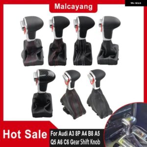 アウディ 4G1 713 139 A3 8P A4 B8 A5 Q5 A6 C6 自動 シフト レバー ギア シフト ノブゲートル ブーツ レザーカバー