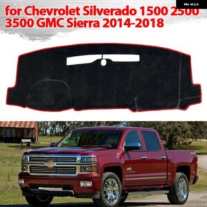 シボレー ダッシュボード カバー パッド シルバラード 1500 2500 3500 GMC シエラ 2014-2018 ダッシュボード サンシェ