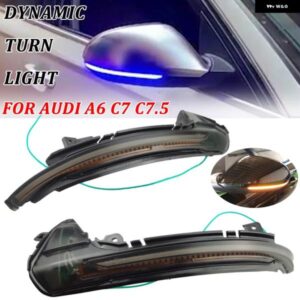 アウディ A6 RS6 4G C7 7.5 2012-2018 ダイナミック LED ウィンカーライト バックミラー インジケーター ウインカー リピーター