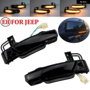 ジープ 2個 ウィンカーライト インジケータランプ グランド チェロキー MK IV WK WK2 2011 -2020 LED サイドドア ウイング ミラー ダイナミックスイープ