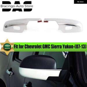 シボレー GMC シエラユーコン XL 2007-14 カーアクセサリークロームバックミラー カバー キャップ
