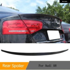 PU素材車リア トランク スポイラー ブートウィン グリップ アウディ A8 2013リアテールブートリップ トランク スポイラー