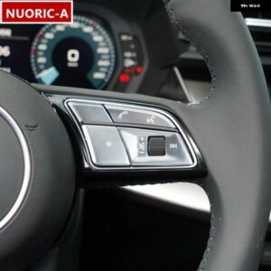 アルミ 合金 ステアリングホイール ボタン スパンコール 装飾 カバー トリム アウディ A4 A5 S4 S5 S3 2020-2021カー スタイリング インテリア