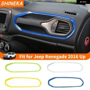 車用副操縦席グラブハンドル 装飾 カバー トリム リング JEEP RENEGADE 2016 - 19年以降内装アクセサリー