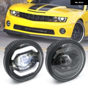 シボレー カマロ 2010-13 バンパー 駆動 フォグライト 交換ランプ アセンブリ キット W/DRL デイタイムランニングランプ