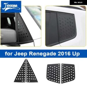 ジープ 車 フロントリア ウィンドウガラス装飾カバー レネゲード 2016-23 アップ