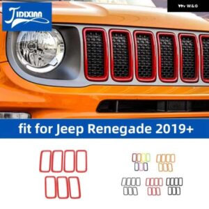 ジープ レネゲード 2019-24 フロントグリル 装飾リング カバー 外装