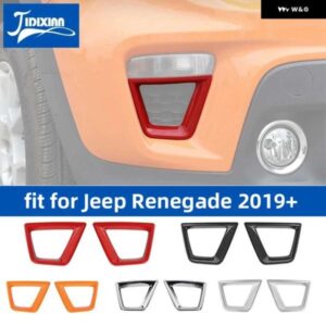 ジープ 車フロントウィンカーライトランプ装飾カバー レネゲード 2019-24 アップ