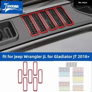 ジープ ラングラー JL グラディエーター JT 2018-24 ボンネットエンジン エアインレットベント装飾カバー