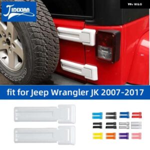 ジープ ラングラー JK 2007 2008 2009 2010-2017 車 外装 リアドアスペアタイヤテールゲート ヒンジ装飾カバー