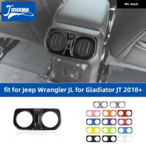 ジープ ラングラー JL グラディエーター JT 2018 アップリアアーム レスト ボックス空調ベントアウトレット装飾カバー