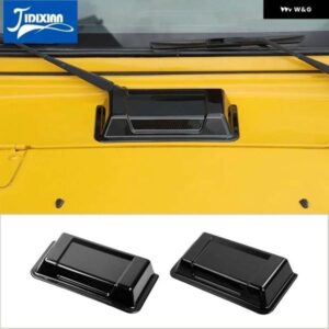 ジープ 吸気フードスクープベントカバー キャップレインシールド 装飾 ステッカー ラングラー TJ JK 1997-2017