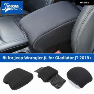 ジープ カーシート アーム レスト ボックス クッション パッド カバー 収納袋ラングラーJLグラディエーターJT 2018-24アップ
