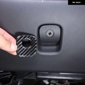 シボレー コルベット C6 05-13 ソフトカーボン共同運転収納ボックススイッチカバー トリム ステッカー カーインテリア