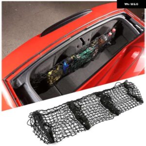 シボレー コルベット C6 2005-2013 ポリエステル黒トランク収納ネットカーゴオーガナイザーカーインテリア