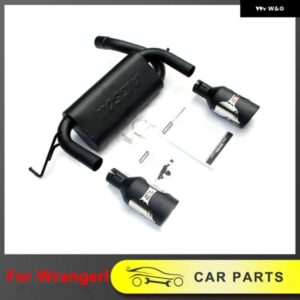ジープ 排気チップキット ラングラー JK 2007-2017 ルビコン ダブル エキゾースト パイプ 4X4 オフロード車マフラー システム