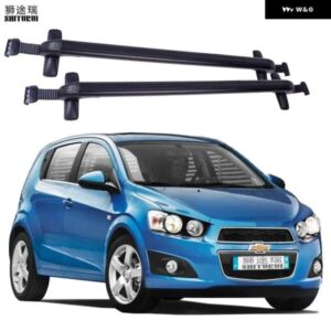 シボレー キャリア クロスバー ルーフラック アベオ 4 ドア セダン 2011 - 2022 クランプマウント 荷重 100KG バー LED