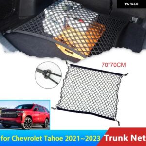 シボレー タホ GMC ユーコン 2021-24 GMT1YC オート カーフロアブーツ トランク ネット弾性収納オーガナイザー 5