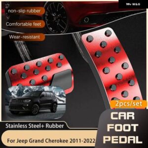 ジープ で ステンレス ペダル ガスブレーキグランドチェロキー WK 2 2011 2022 燃料アクセルノンスリップペダル カバー