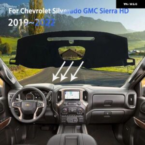 シボレー ダッシュボード マットカバー パッド シルバラード GMC シエラ HD 1500 2500 3500 2019 2020 2022 敷