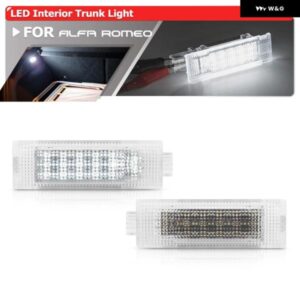 アルファロメオ 2X LEDドア カーテシー インテリア トランク キャリアグローブボックス ライトジュリア 952 ジュリエッタ 940 147 159 MITO ブレラスパイダー