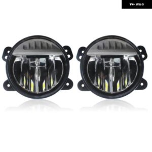 ジープ 2個 4インチ ラウンド LED フォグランプ 5 ワット X 6 ハイパワー LED X 2 オフロード 6500 K フォグランプ カーライトアセンブリ ラングラー JL