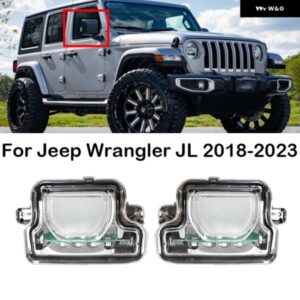 ジープ LED サイド ミラー インジケータランプ バック ミラー ウィンカーライト ラングラー JL 2018-21-2023 CN EU バージョン