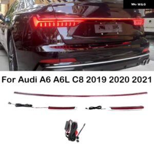 アウディ A6 A6L 2019-21 ダイナミックスルーフ ロー テールライト LED ストリーマテールランプブレーキライトハザードランプ ウィンカーライト