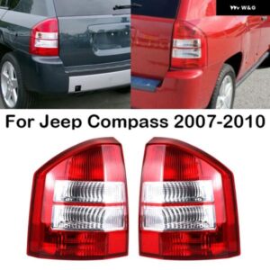 ジープ 左右 リア テールライト テールライト カーパーツブレーキリバーステールランプバルブ 無コンパス 2007 2008 2009 2010