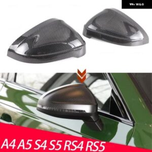 アウディ バック ミラー カバー キャップ カーボン A4 A5 S4 S5 RS4 RS5 B9 8W A RS S 4 5 セダン サルーン アバント クワトロ 2017-2023用