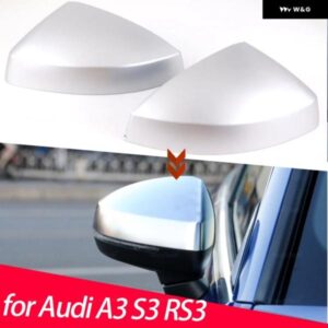 アウディ 2個 A3 S3 8V RS3 バック ミラー カバー キャップシェル ハウジング ドアサイド ウイング ミラー カバー カーアクセサリー