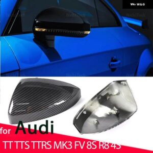 アウディ カーボン ABS ミラー カバー サイドバック ミラー キャップカバー シェル交換 TT TTS RS TTRS MK3 8S 2015-23 R8 2016-2023