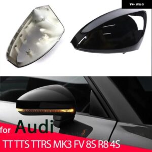 アウディ 交換用バック ミラー サイド ミラー カバー キャップ TT TTS RS TTRS MK3 8S 15-23 R8 2016-23 交換用カーボン