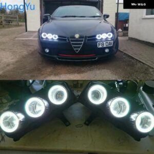 アルファロメオ ブレラスパイダー 38596 - 2011 優れたエンジェルアイ超高輝度 SMD LED エンジェルアイキット リング